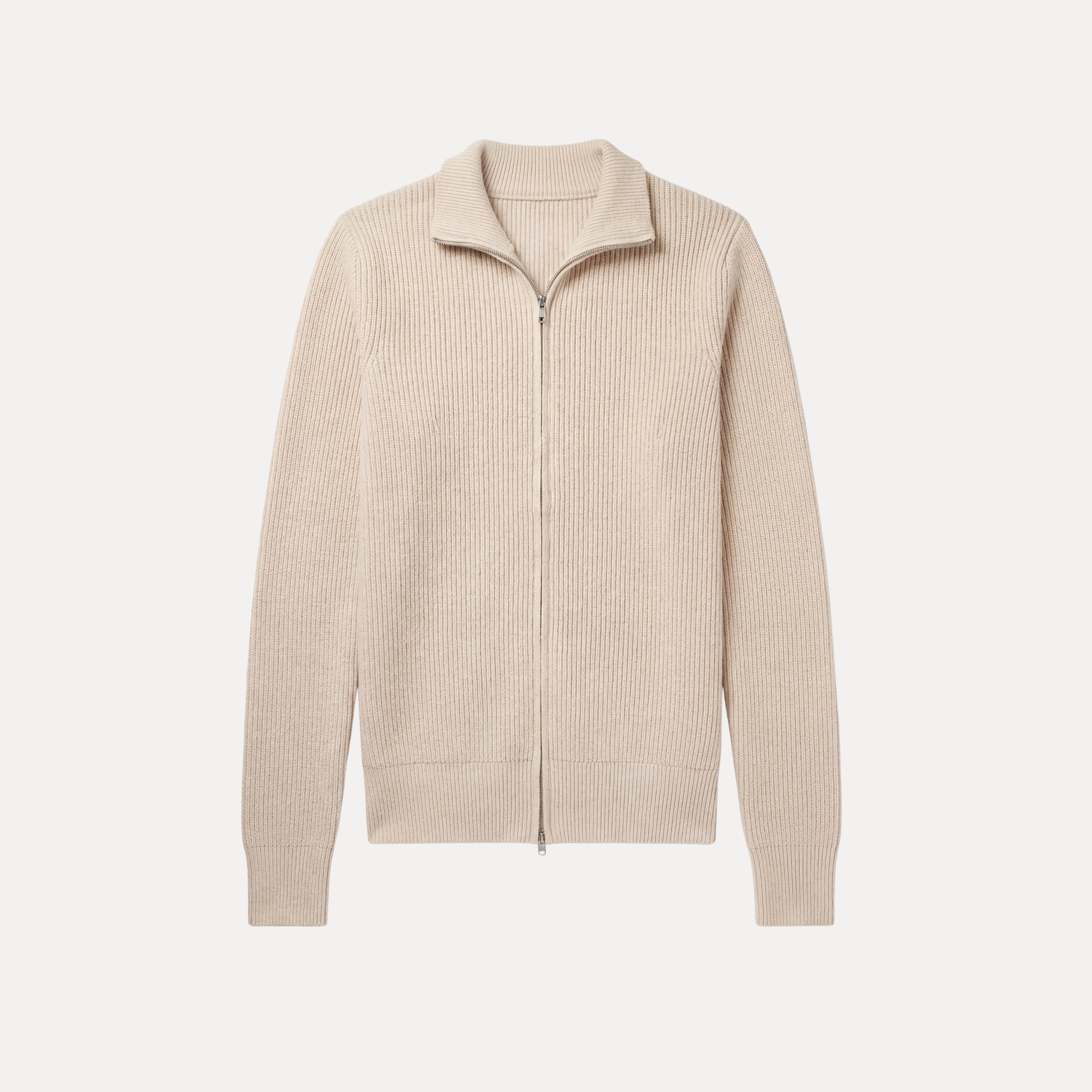 Ribbed Zip Sweater